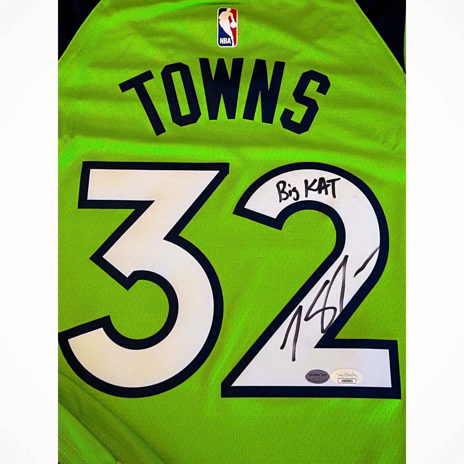 Karl-Anthony Towns Timberwolves Signed Autographed Black #32 Jersey –