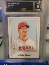 Load image into Gallery viewer, 2017 Topps Gallery Mike Trout #1 GMA 9 MINT
