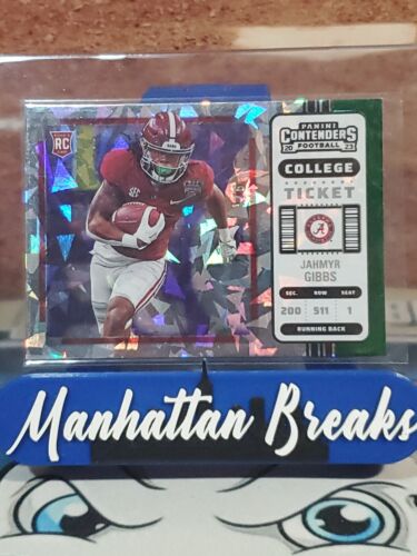 Jahmyr Gibbs 2023 Chronicles DP Contenders College Ticket RC GREEN ICE 1/6 SSP