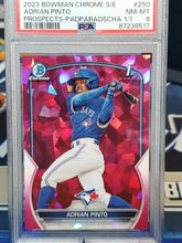 Load image into Gallery viewer, 🔥 ⚾ 1/1 Padparadscha 2023 Bowman Chrome Sapphire Adrian Pinto PSA 8🔥 ⚾
