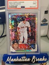 Load image into Gallery viewer, 2023 TOPPS CHROME #174 TRISTON CASAS X-FRACTOR RC SP PSA 9 MINT RED SOX
