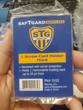 Load image into Gallery viewer, 2 PACK! sTg 50 pt Thick Screw Trading Card Holder safTgard Protector Case
