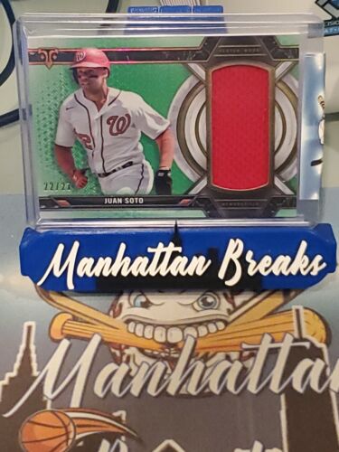 JERSEY MATCH 22/27 PLAYER WORN 2021 Topps Triple Threads #SJR-JSO Juan Soto