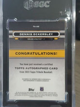 Load image into Gallery viewer, SGC 9.5 AUTO 10 Dennis Eckersley Autograph /199 2023 Topps Tribute #TA-DE A&#39;s
