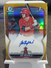 Load image into Gallery viewer, 🔥 Gold Refractor Auto /50 2023 Bowman Draft Baseball 1st Chrome Joe Redfield🔥
