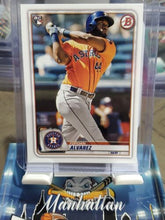 Load image into Gallery viewer, YORDAN ALVAREZ 2020 Bowman Rookie Card RC Logo Houston Astros HR Power ALDS🔥🔥$
