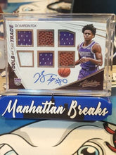 Load image into Gallery viewer, De&#39;Aaron Fox 2017-18 Panini Absolute Tools Of The Trade Rookie Patch Auto RC /75
