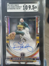 Load image into Gallery viewer, SGC 9.5 AUTO 10 Dennis Eckersley Autograph /199 2023 Topps Tribute #TA-DE A&#39;s
