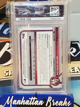 Load image into Gallery viewer, 2022 Bowman Chrome Rayne Doncon ORANGE Shimmer AUTO /25 PSA 9 POP 4
