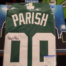 Load image into Gallery viewer, Robert Parish Signed Custom Jersey PSA COA
