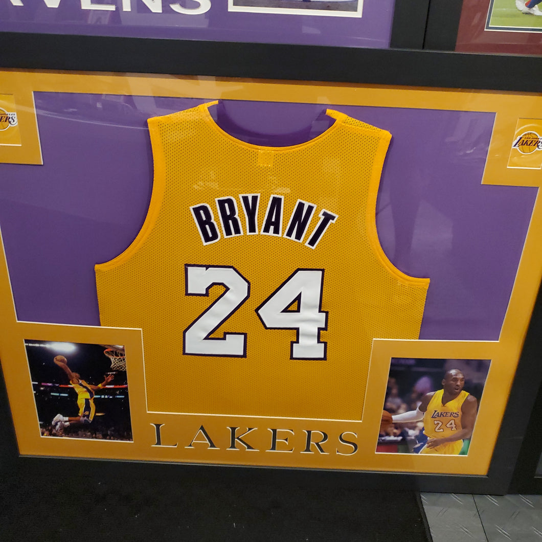 Kobe Bryant Framed Jersey 35 X 43 UNSIGNED