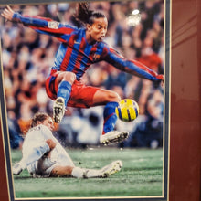 Load image into Gallery viewer, RONALDINHO Framed Jersey 35 X 43 Beckett COA
