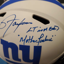 Load image into Gallery viewer, Lawrence Taylor Signed &quot;LT is a BAD MotherFu*ker&quot; Helmet JSA COA
