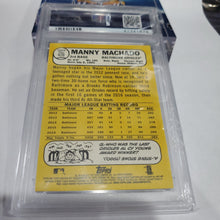 Load image into Gallery viewer, 2017 Topps Heritage Chrome Purple Refractor Manny Machado PSA 10
