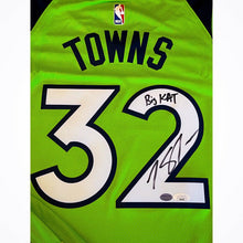 Load image into Gallery viewer, Karl-Anthony Towns Signed Timberwolves Nike NBA Authentic Swingman Jersey JSA &amp; KAT COA
